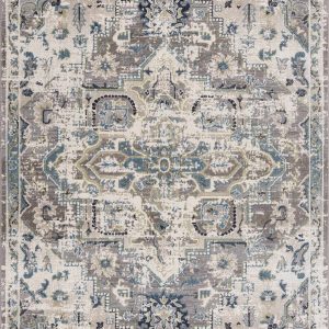 Cabacungan Gray & Blue Washable Area Rug