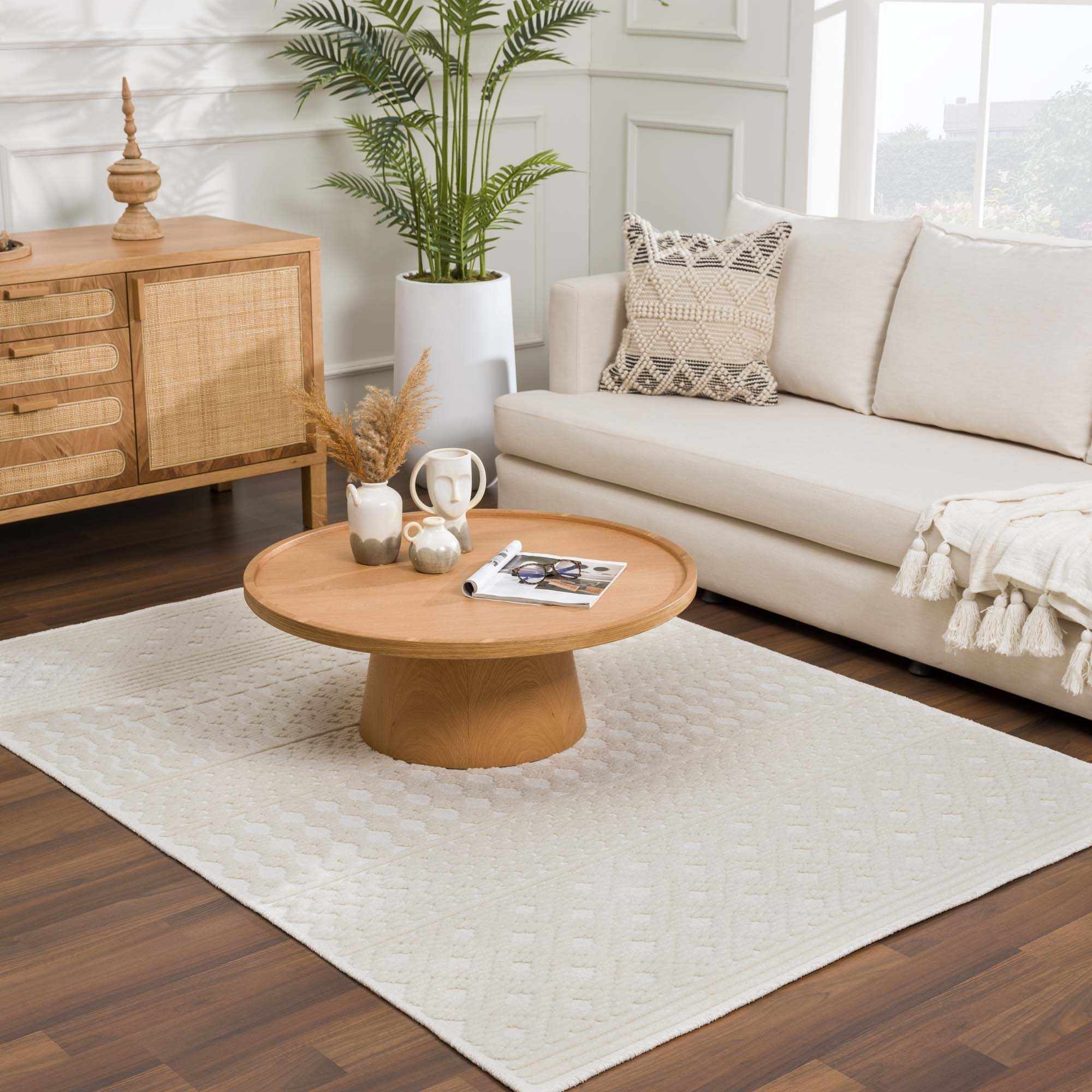 Drago White Washable Area Rug - Image 22