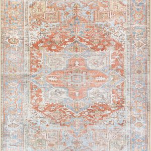 Rust Maayon Washable Rug