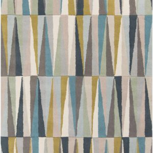 Mathiston Geometric Triangles Wool Rug