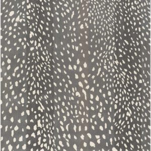 Athena Gray Giraffe Print Wool Rug