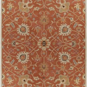 Logville Hand Tufted Rust 1119 Wool Rug