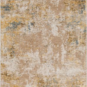 Meads Abstract Mustard Luxe Rug