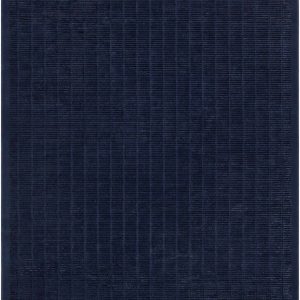 Jolene Navy Blue Contemporary Washable Area Rug
