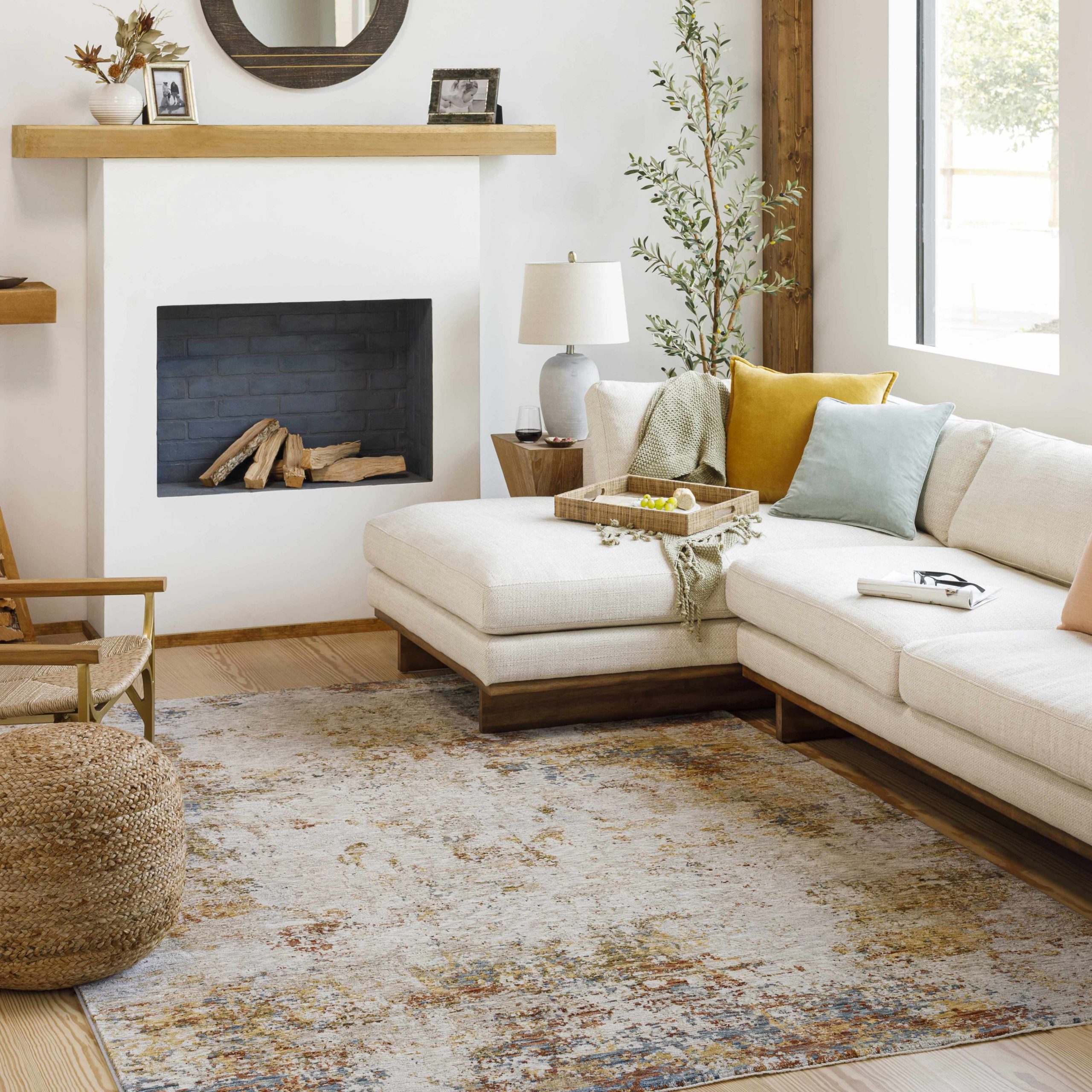 Middelburg Rock Pattern Luxe Area Rug - Image 2