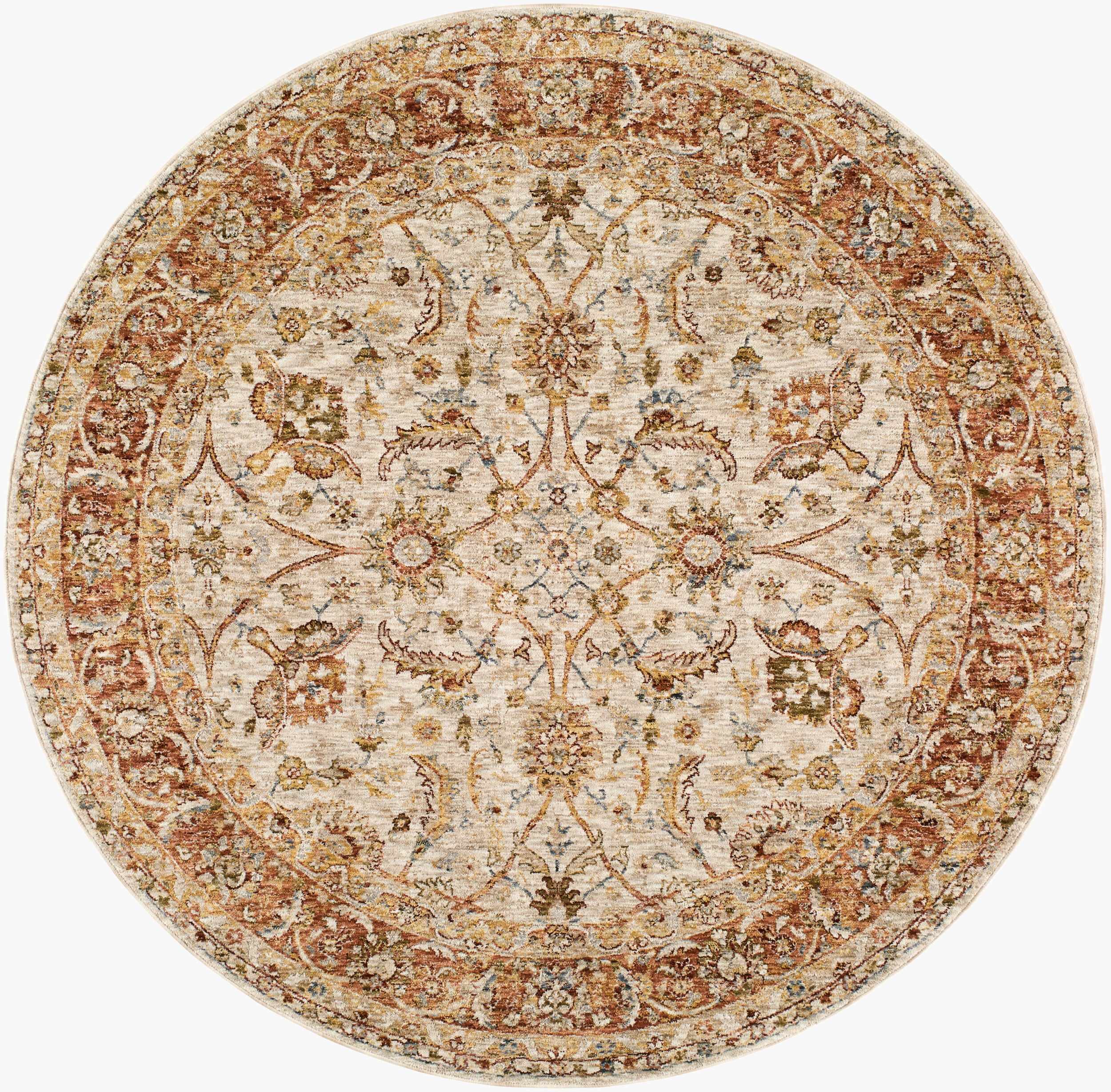 Dyan Cream Textured Rug with Fringes - Image 3