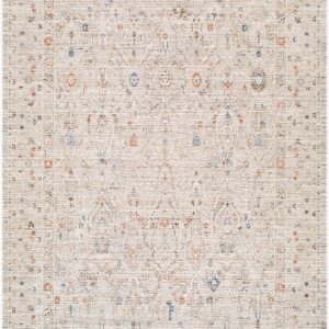 Keyson Beige Traditional Area Rug