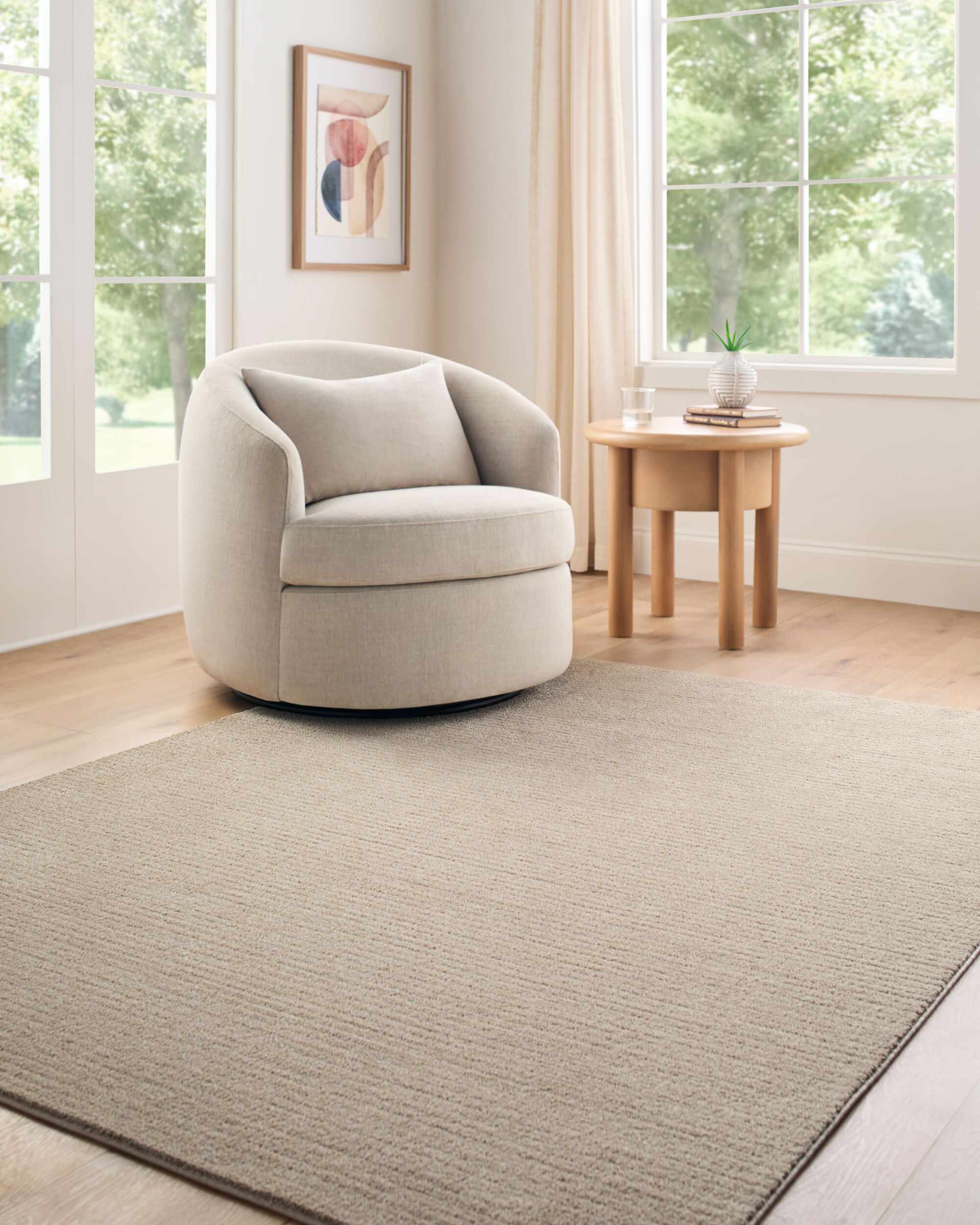 Levent Beige Area Rug - Image 4
