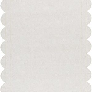 Uhuro White Geometric Area Rug