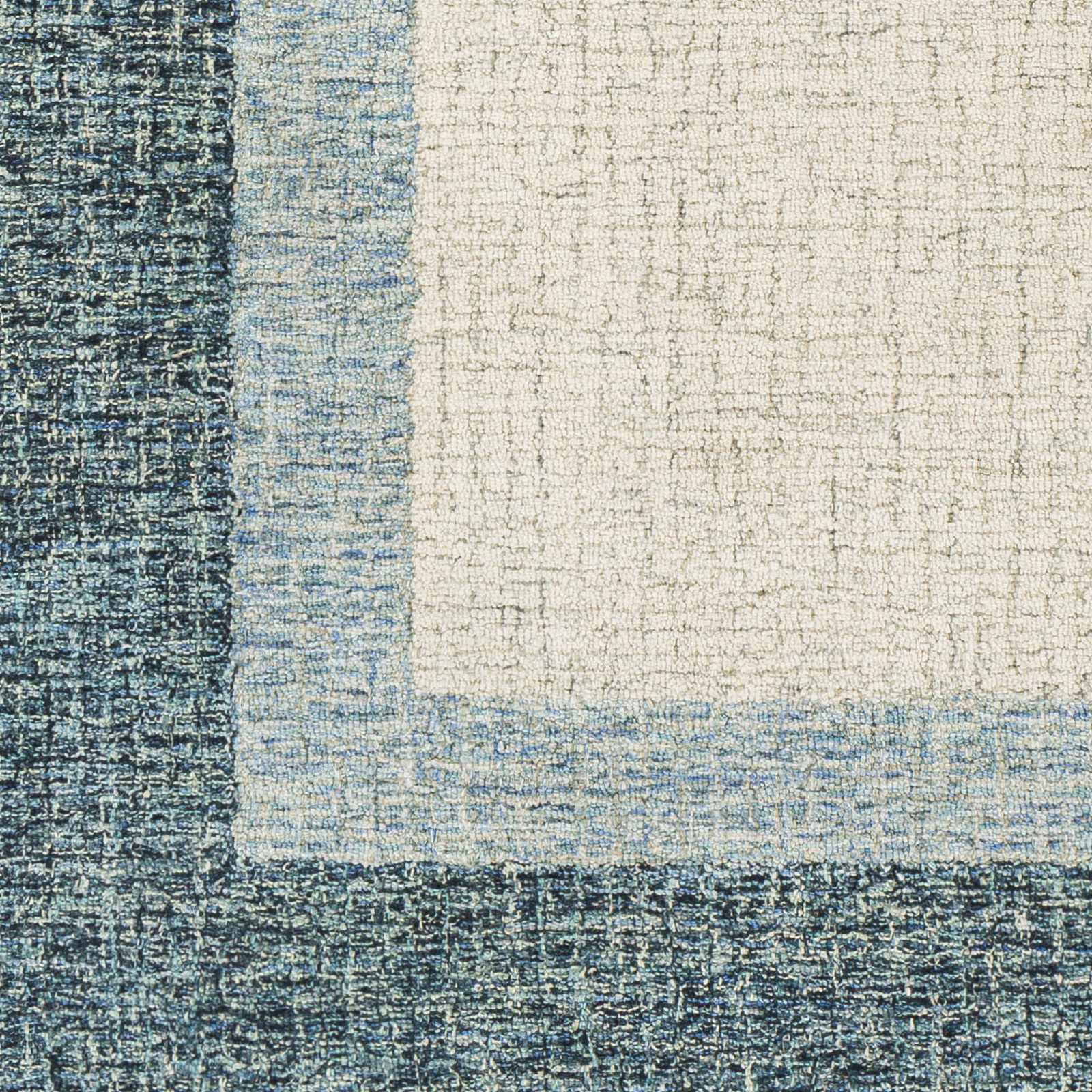 Padada Green Bordered Cream Wool Rug - Image 9