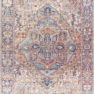Neyland Iris Olive & Brown Area Rug 2360