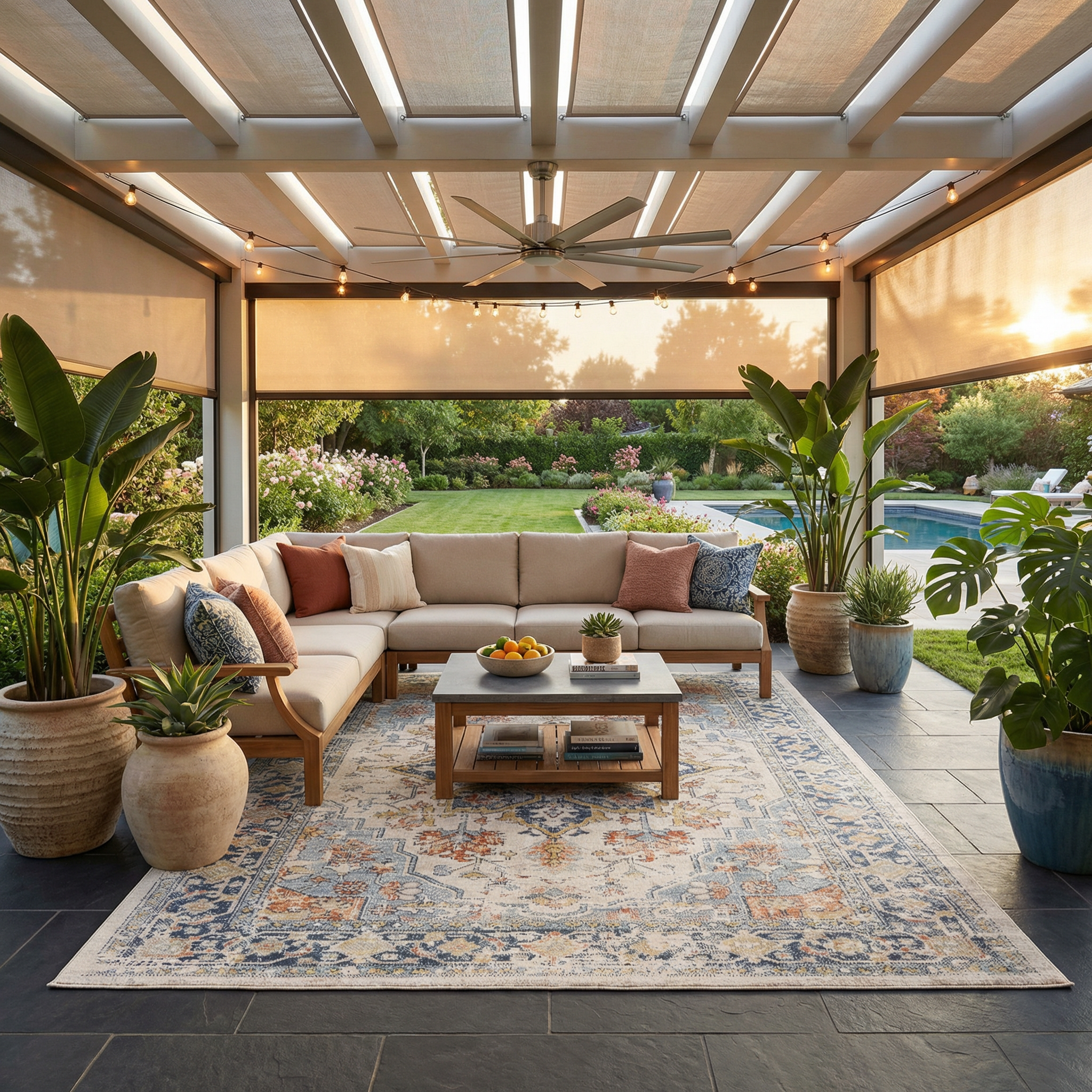 Dorval Traditional Outdoor Rug - Image 2