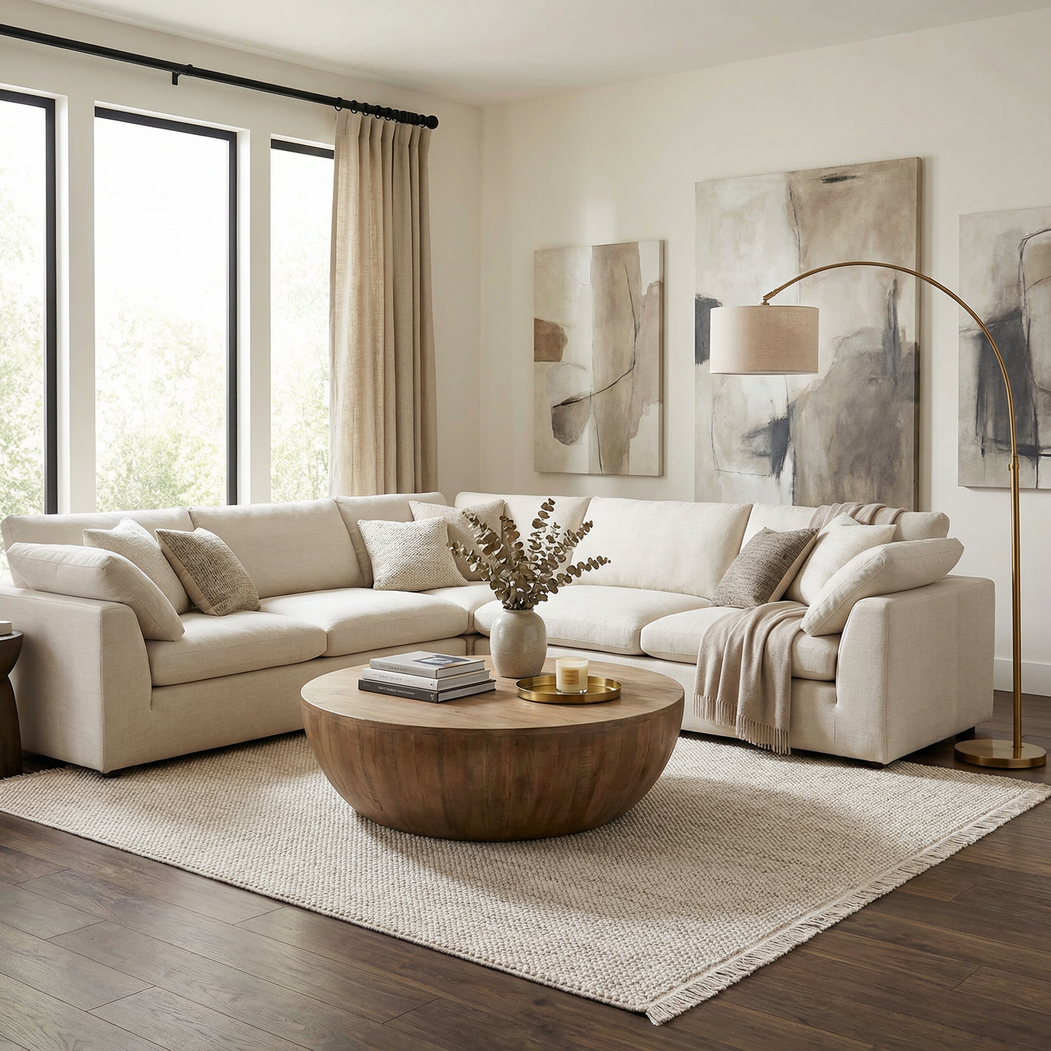 Gowan Beige Area Rug - Image 2