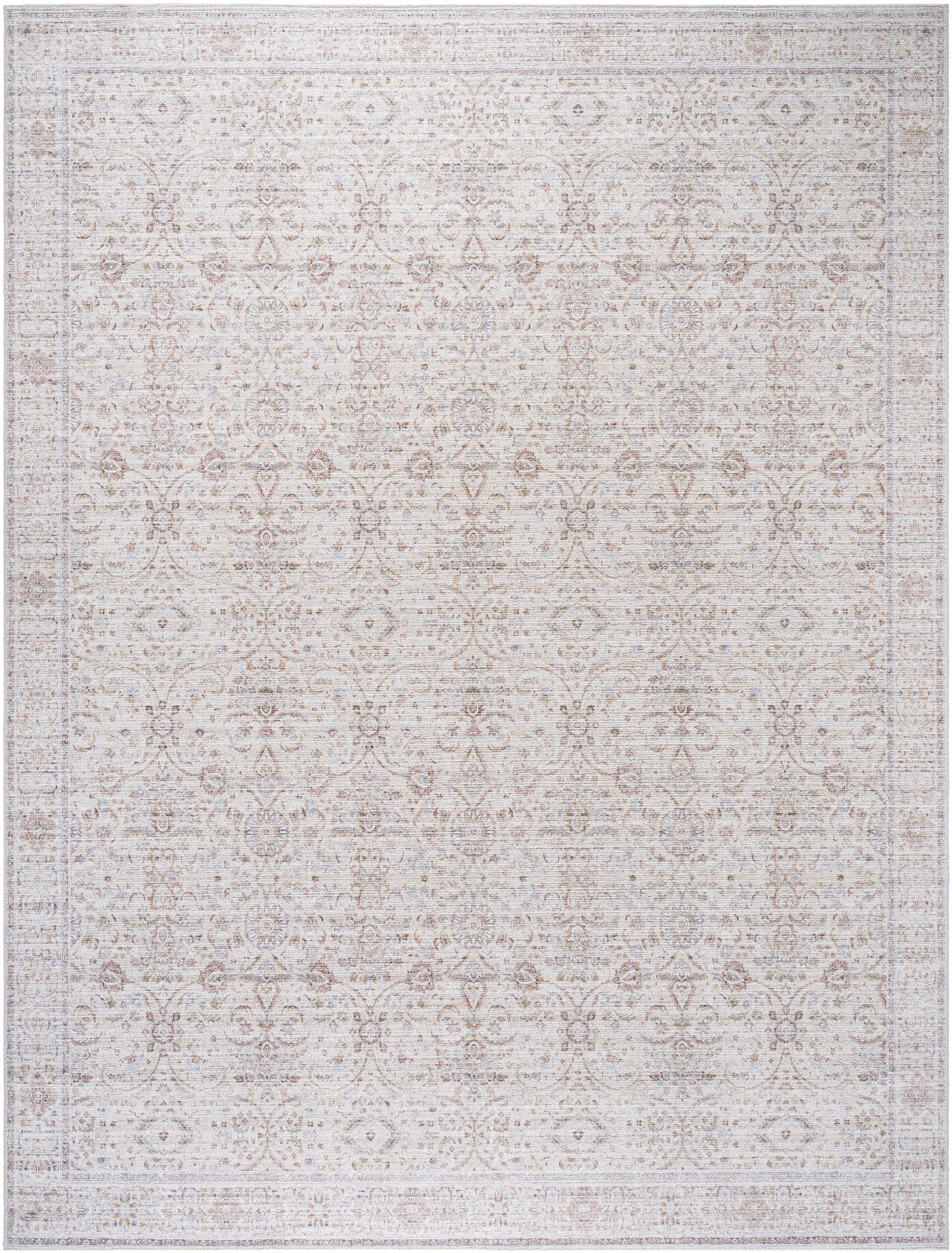 Livabliss x Our PNW Home Spokane Damask Ivory Rug