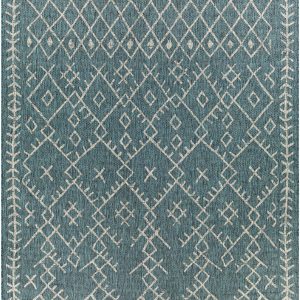 Maunawili Aqua Nordic Outdoor Rug