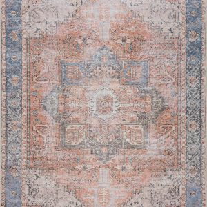 Rosman Distressed Washable Area Rug