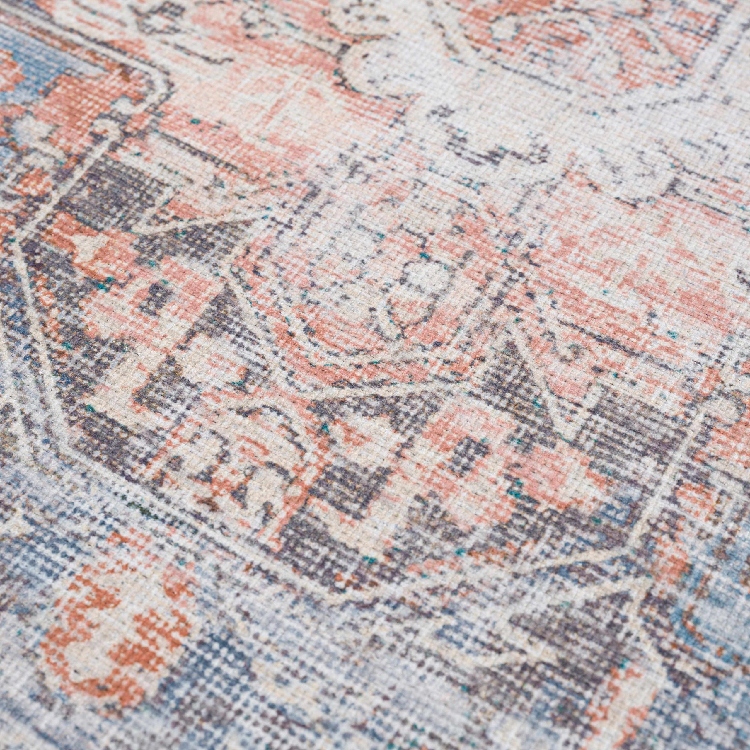 Rosman Distressed Washable Area Rug - Image 25