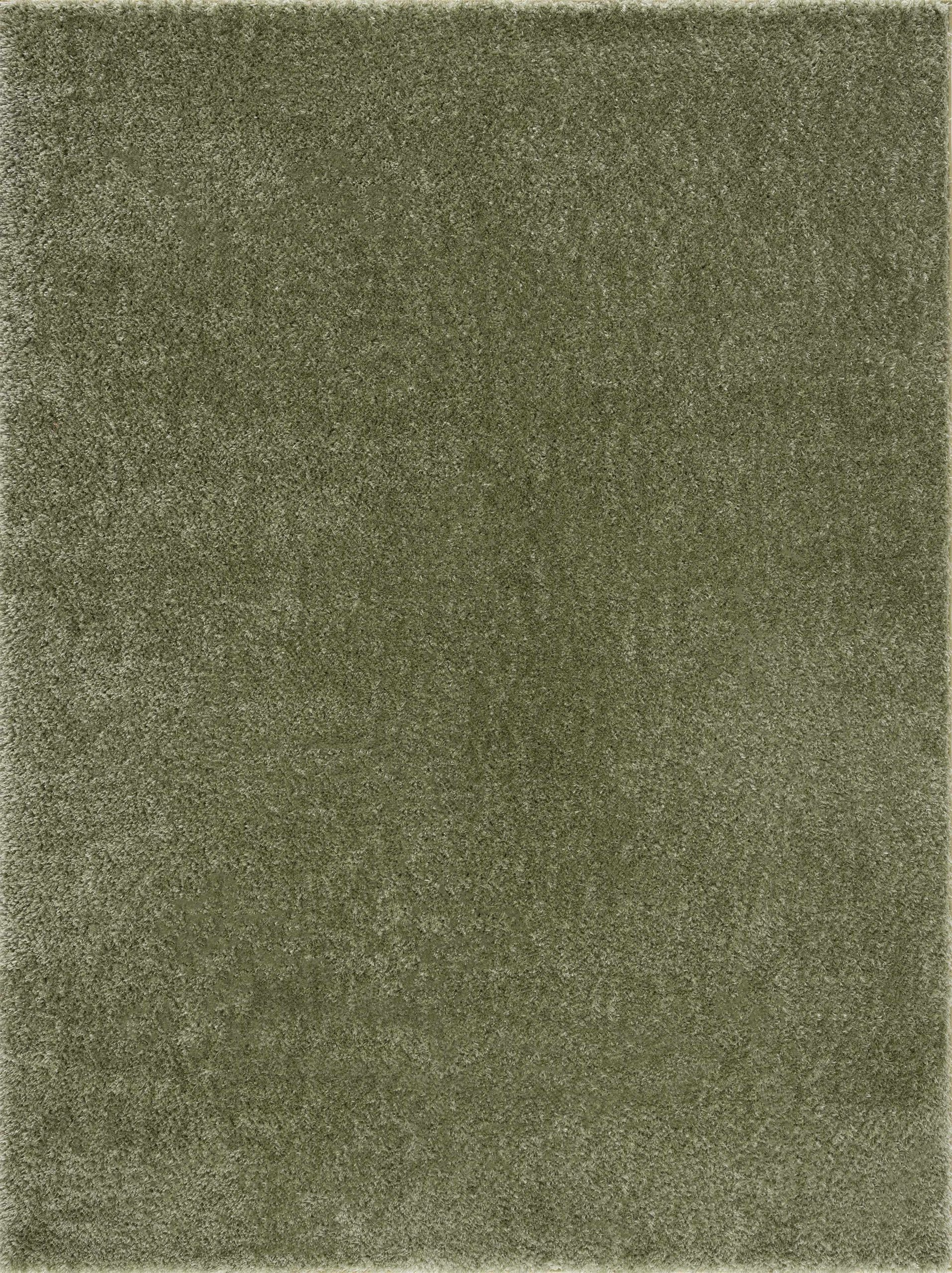 Heavenly Solid Green Plush Rug - Clearance