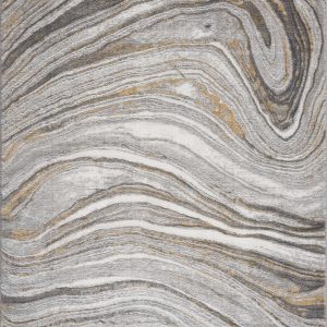 Live Marble Gray & Gold Area Rug