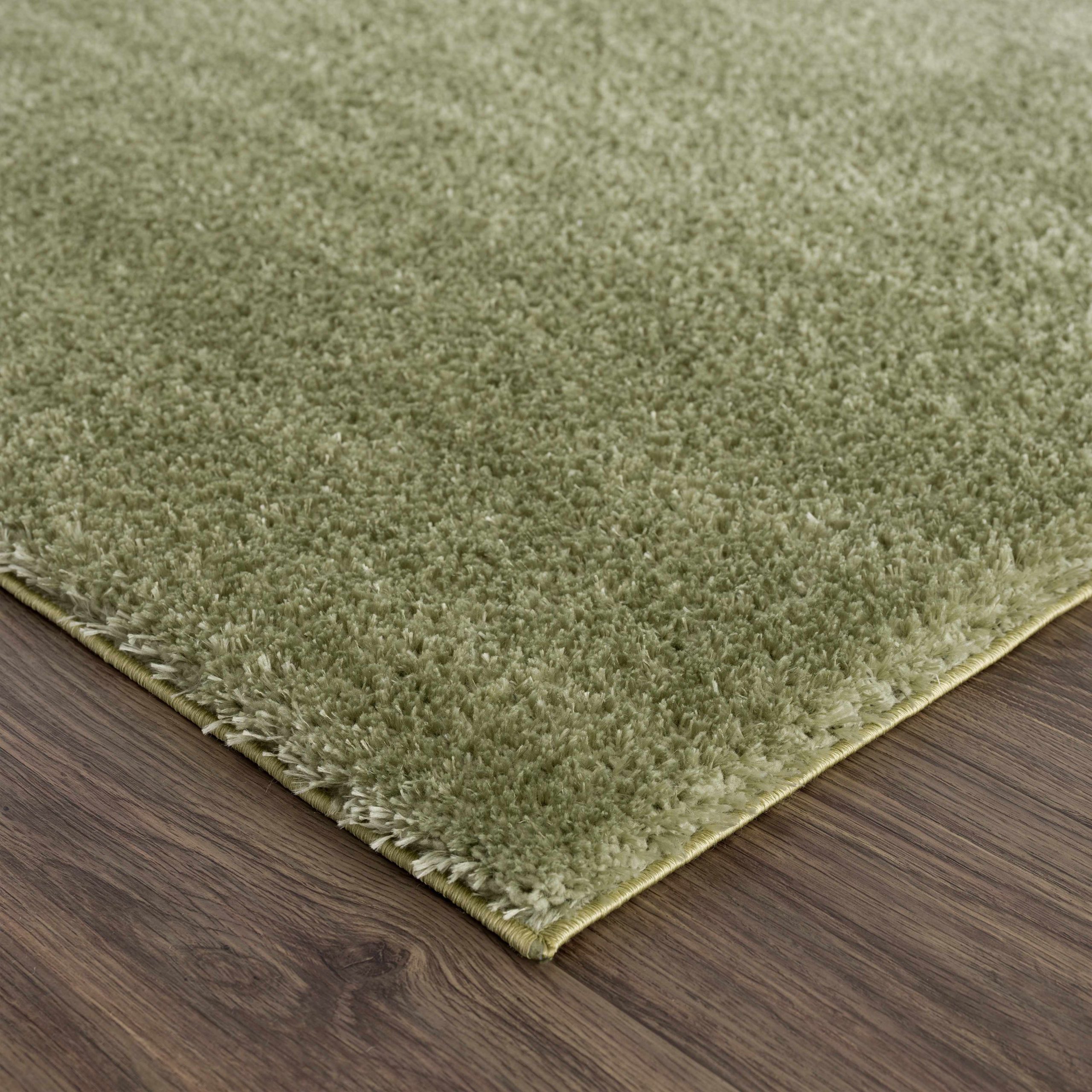 Heavenly Solid Green Plush Rug - Clearance - Image 3