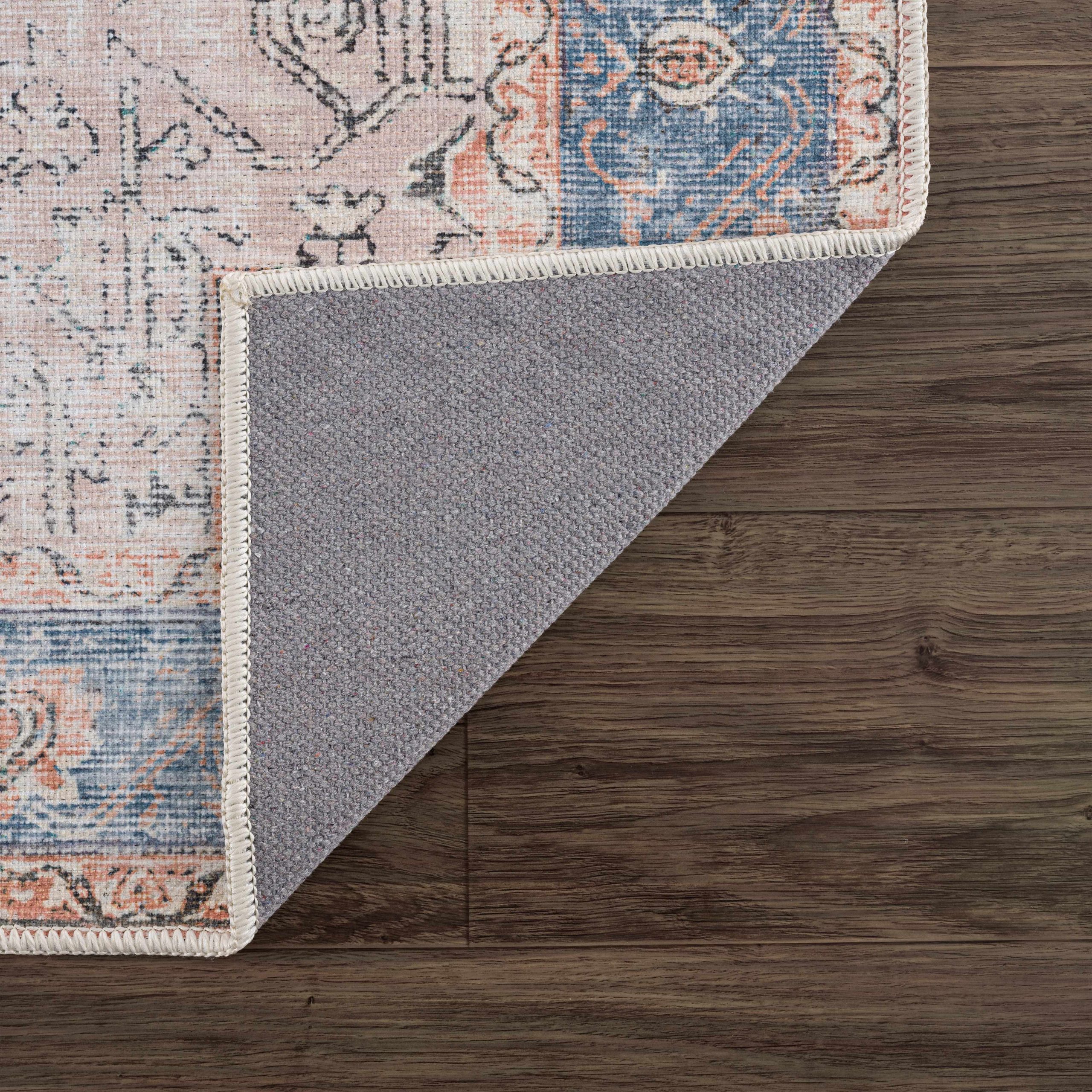 Rosman Distressed Washable Area Rug - Image 28