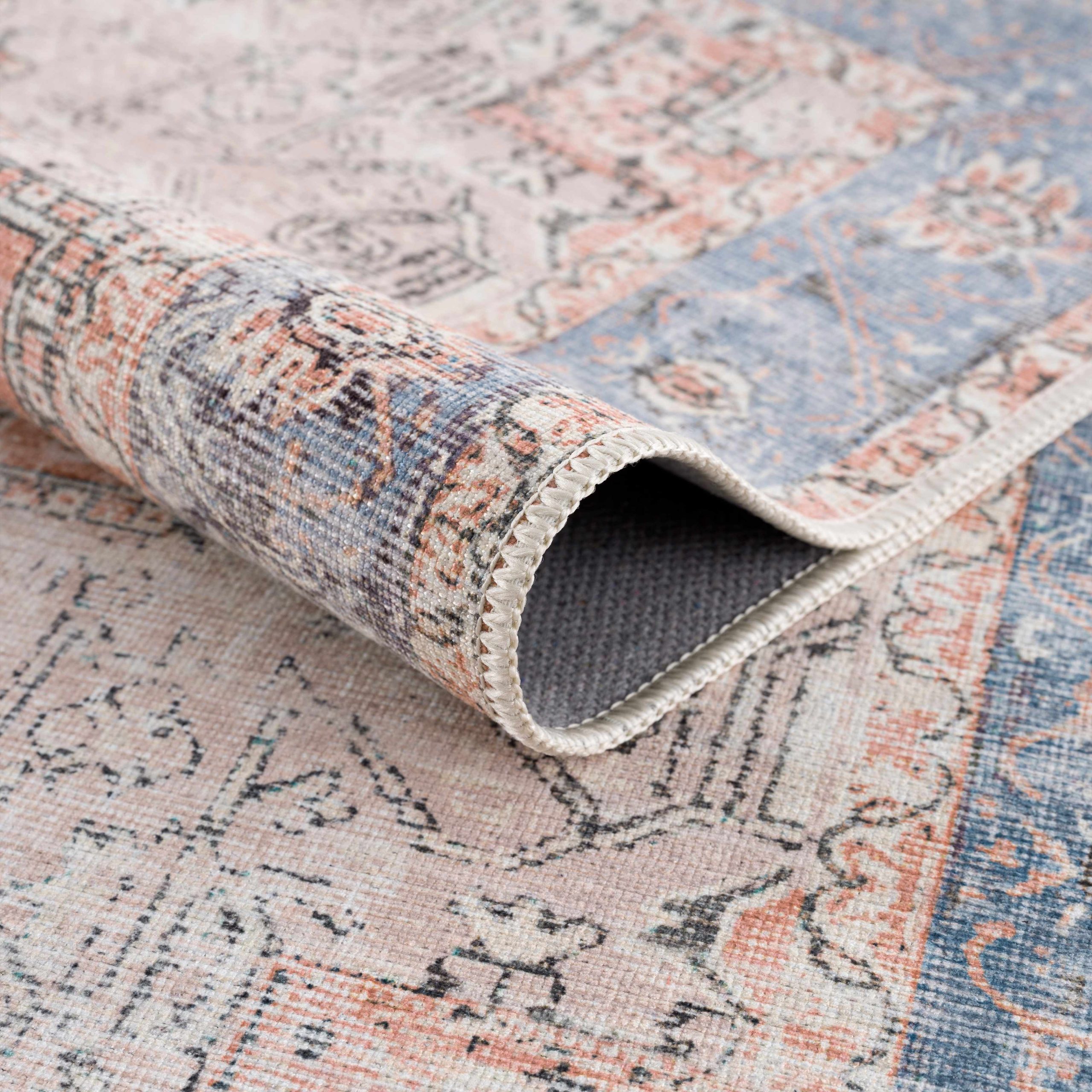 Rosman Distressed Washable Area Rug - Image 30