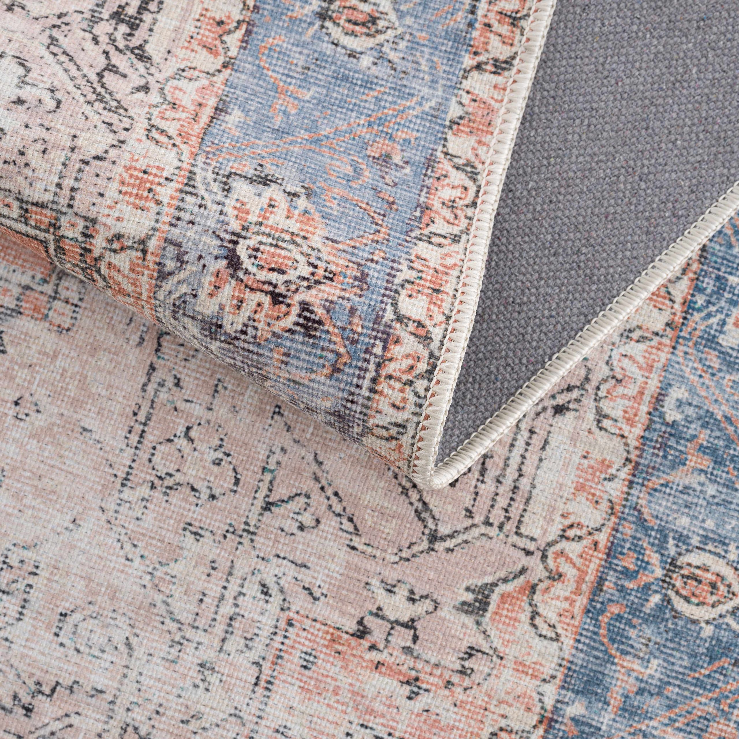 Rosman Distressed Washable Area Rug - Image 26