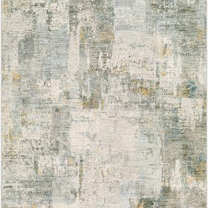 Elina Textured Abstract Rug with Fringes