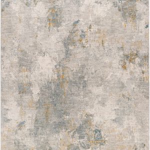 Haydn Rock Pattern Rug with Fringes