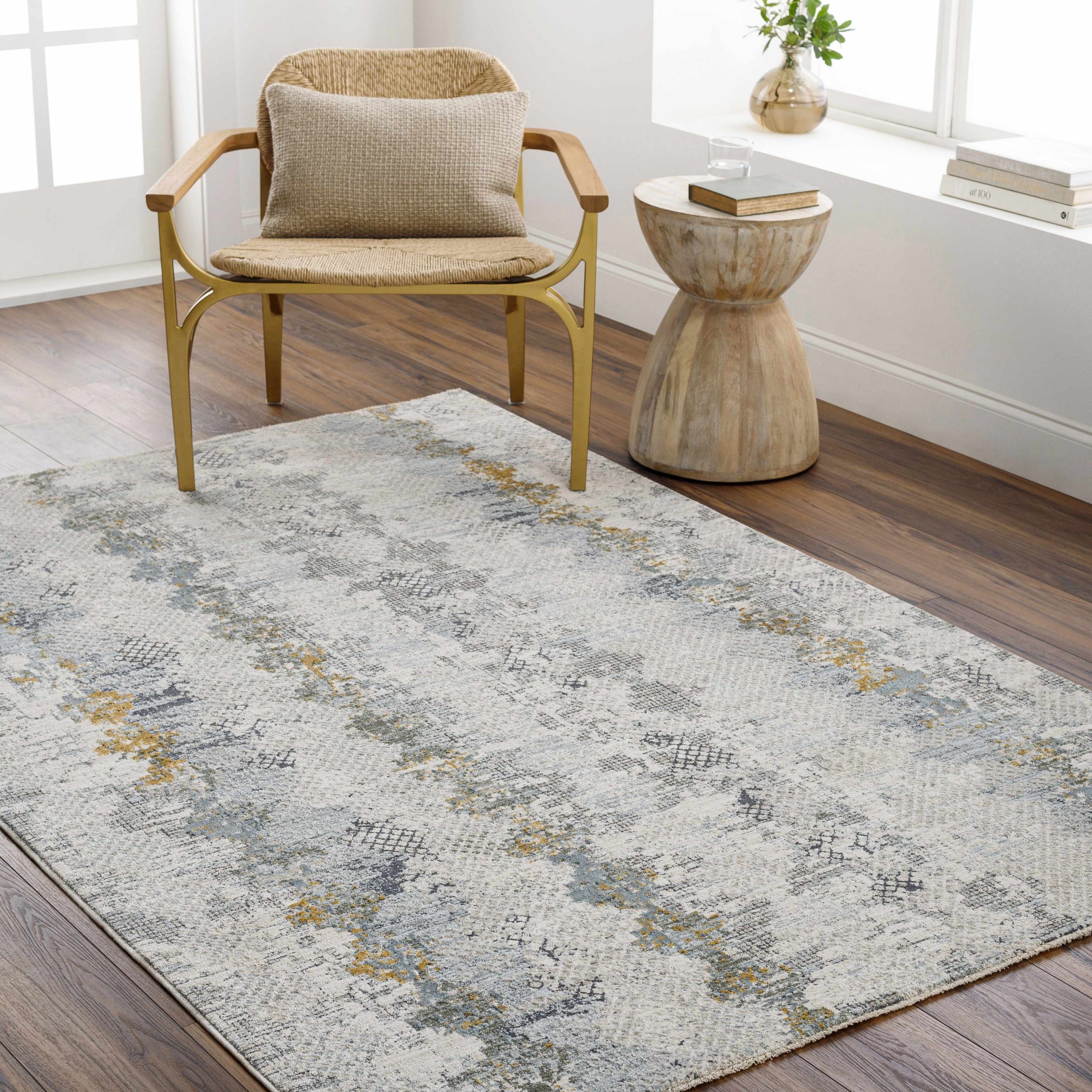 Lalo Textured Rug with Fringes - Image 14