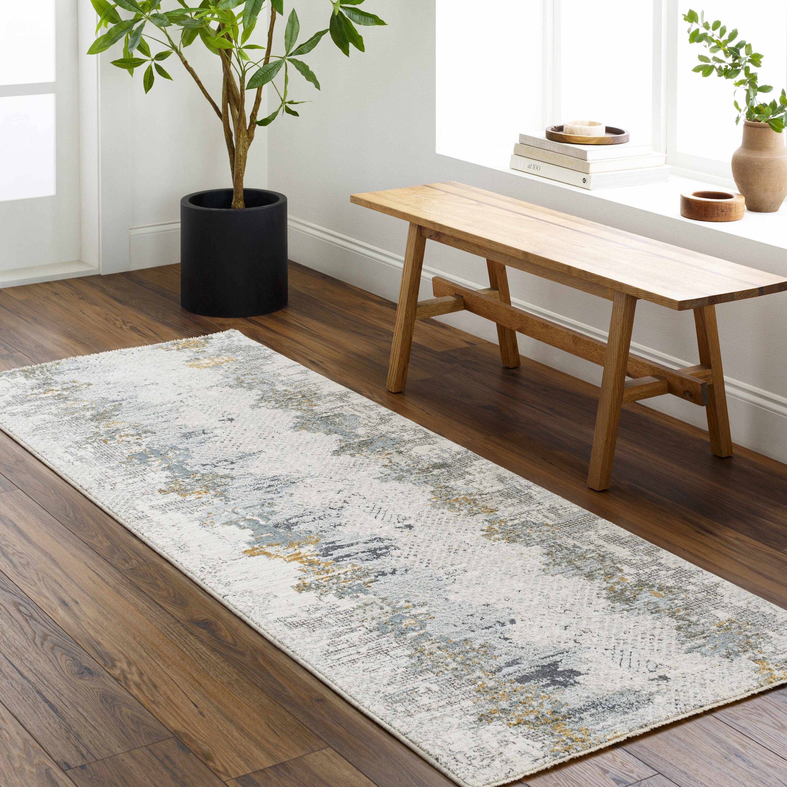 Lalo Textured Rug with Fringes - Image 15