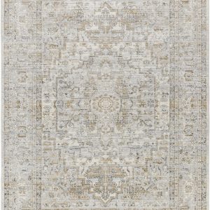 Kazou Gray Medallion Area Rug