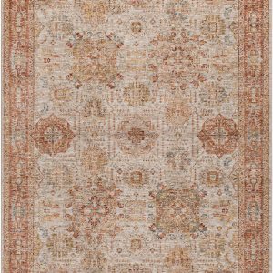 Ange Rust Rich Textured Traditional Rug