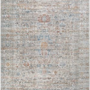 Jadey Blue & Olive Area Rug