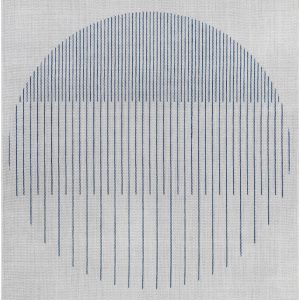 Aviya Blue & Gray Outdoor Area Rug - Clearance