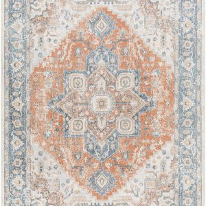 Ezri Rust Washable Area Rug