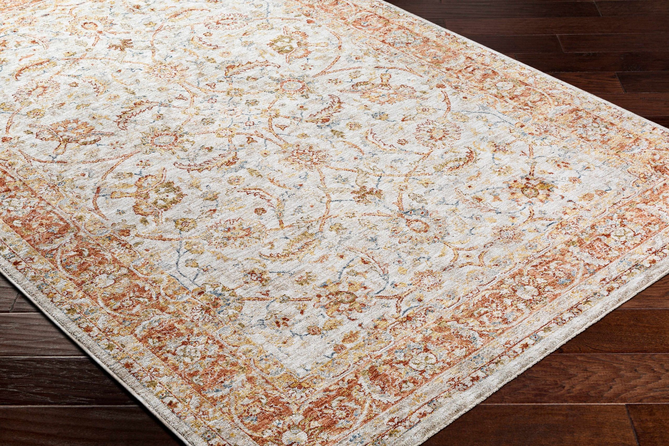 Dyan Cream Textured Rug with Fringes - Image 7