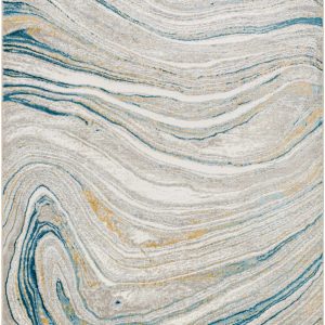 Gregg Silver Gray Marble Area Rug