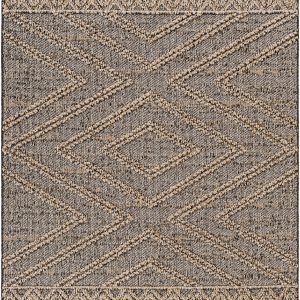 Beige Charcoal Areli Outdoor Area Rug