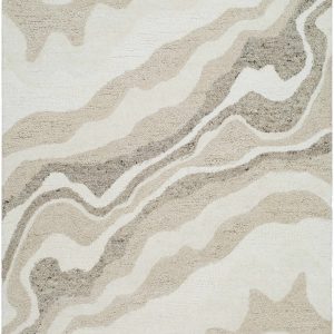 Siani Beige Wool Area Rug