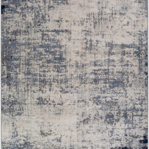 Texanna Abstract Blue/Gray Area Rug
