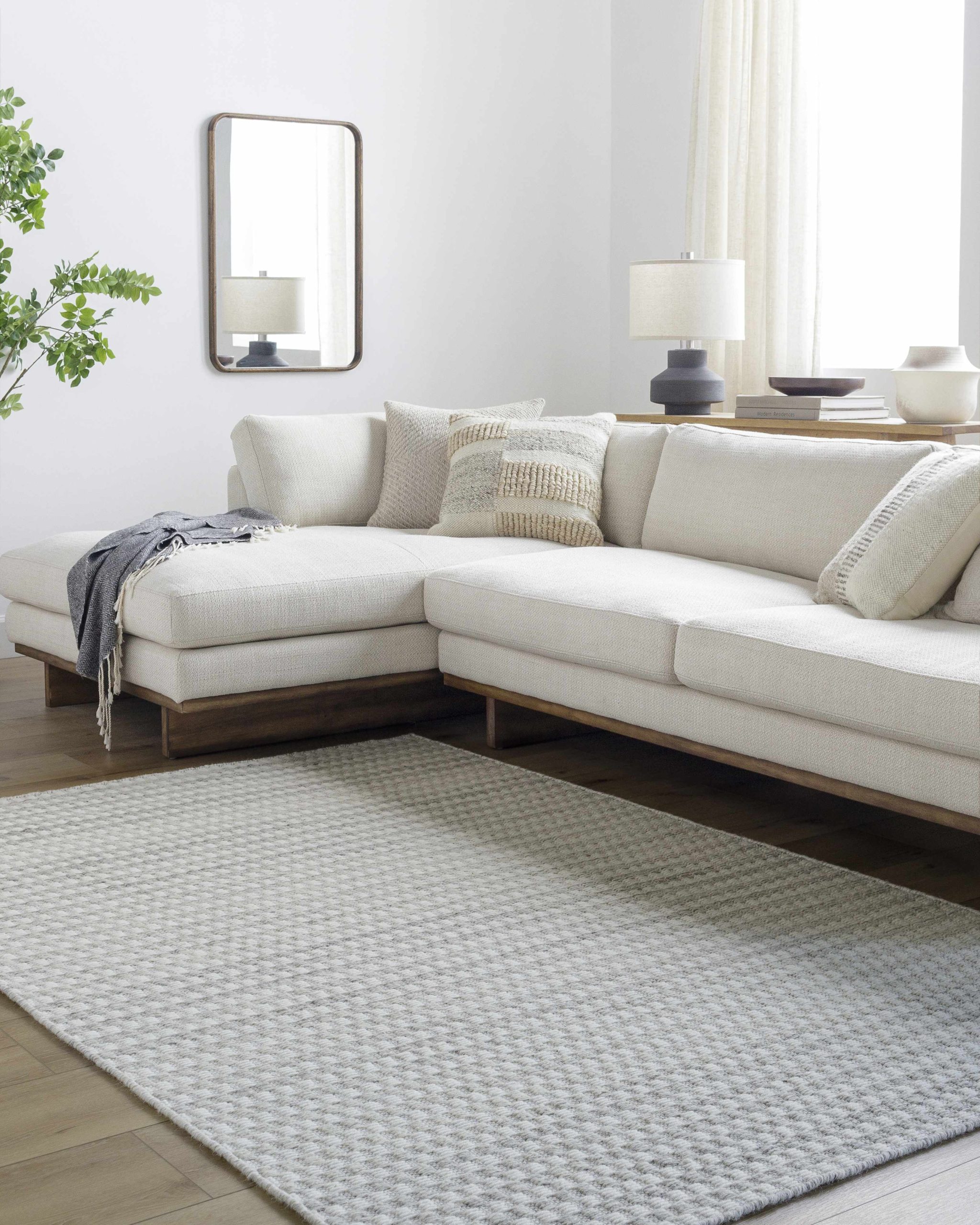 Tevah Pearl Wool Rug - Image 2