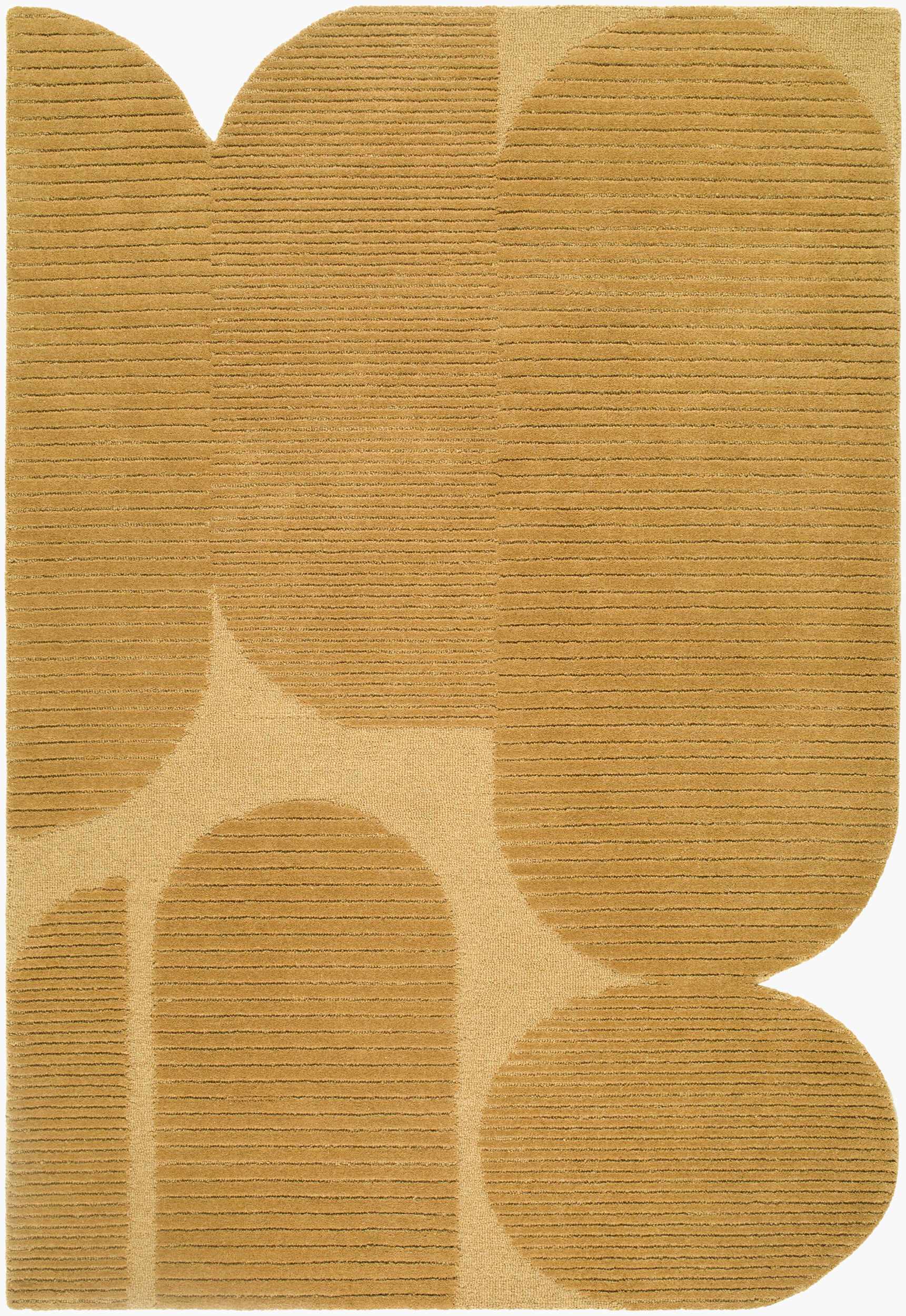 Ponae Abstract Hand Tufted Wool Area Rug - Image 3