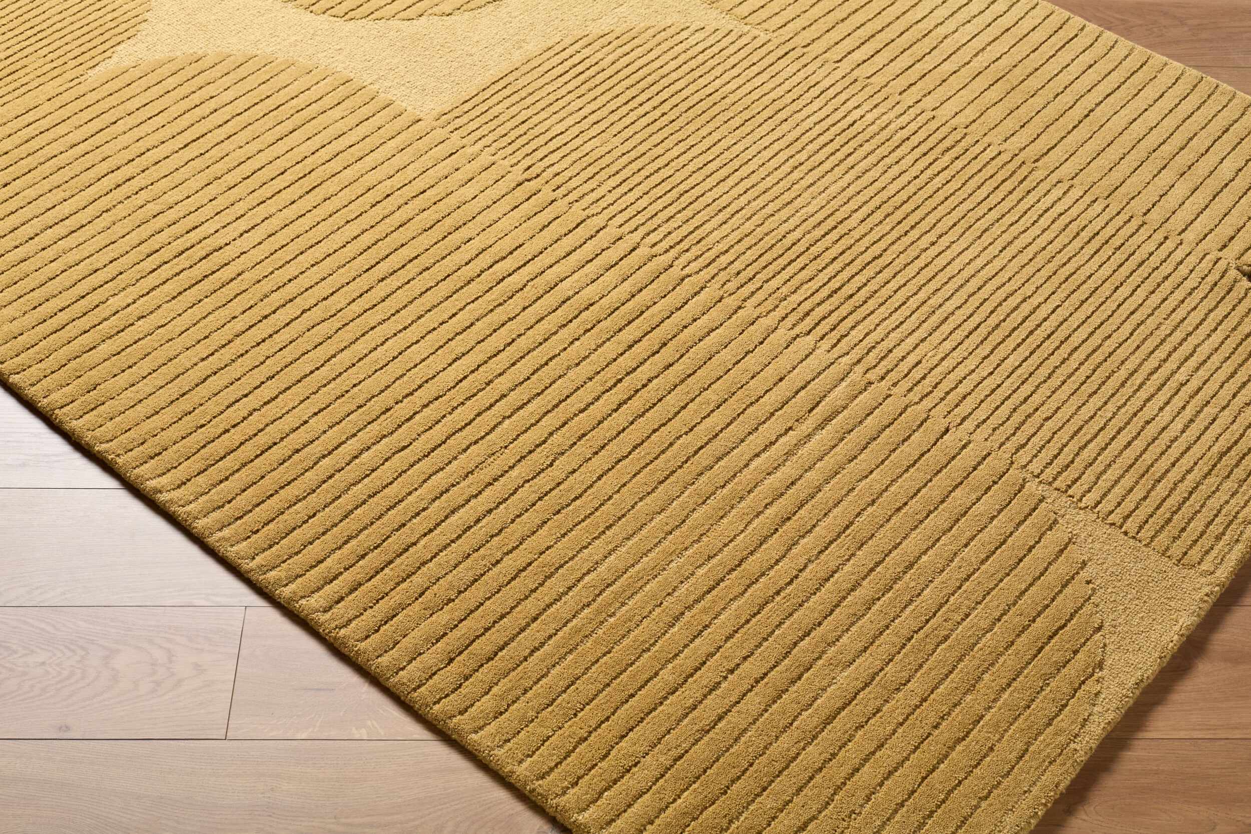 Ponae Abstract Hand Tufted Wool Area Rug - Image 8