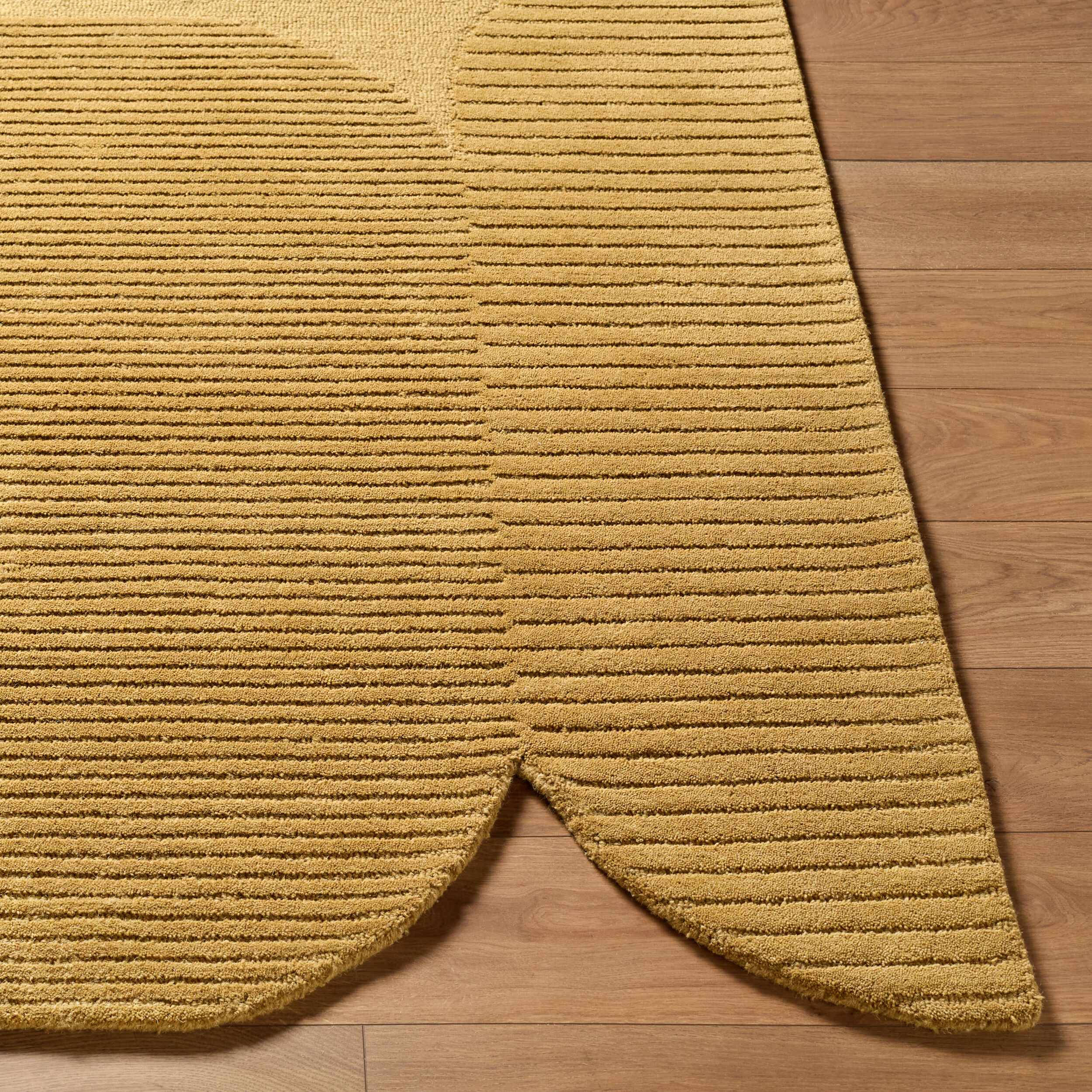 Ponae Abstract Hand Tufted Wool Area Rug - Image 5