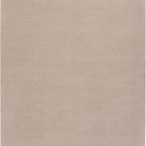 Brockton Solid Tan Hand Loomed Wool Area Rug