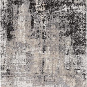 Witchford Abstract Charcoal Thick Rug