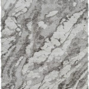 Ashtucna Gray Cloudy Shag Rug