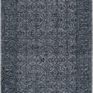 Yadid Black Wool Area Rug