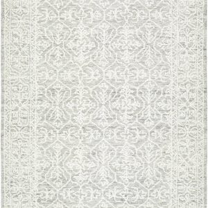 Yadid Gray Wool Area Rug
